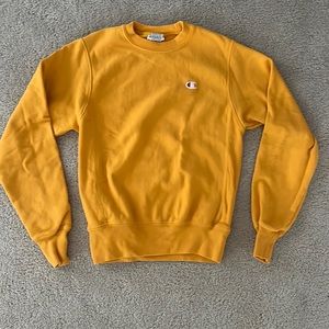 Mustard Yellow Champion Crewneck